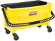 FGQ90088YEL - Rubbermaid HYGEN Microfibre Pad Press Wring Bucket with Wheels - Yellow