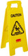 Rubbermaid 2-Sided Multilingual "Caution Wet Floor" Sign - Yellow - FG611200YEL