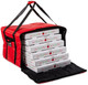 FG9F3900RED - Rubbermaid ProServe Pizza Catering Delivery Bag - Large - Red - Containing 6 Pizzas