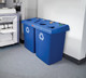 1792372 - Rubbermaid Glutton Recycling Station - In Office