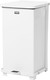 Rubbermaid Defender Square Pedal Bin with Plastic Liner - 24 Ltr - White - FGST12EPLWH