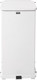 FGST24EPLWH - Rubbermaid Defender Square Pedal Bin with Plastic Liner - 49 Ltr - White