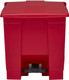 Rubbermaid Legacy Step-On Pedal Bin - 30 Ltr - Red - FG614300RED