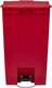 Rubbermaid Legacy Step-On Pedal Bin - 87 Ltr - Red - FG614600RED