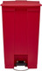 Rubbermaid Legacy Step-On Pedal Bin - 87 Ltr - Red - FG614600RED