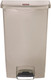 1883460 - Rubbermaid Slim Jim Front Step Pedal Bin - 68 Ltr - Beige