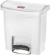 Rubbermaid Slim Jim Front Step Pedal Bin - 15 Ltr - White - 1883554