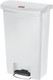 Rubbermaid Slim Jim Front Step Pedal Bin - 50 Ltr - White - 1883557