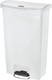 Rubbermaid Slim Jim Front Step Pedal Bin - 68 Ltr - White - 1883559