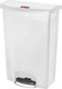 Rubbermaid Slim Jim Front Step Pedal Bin - 90 Ltr - White - 1883561