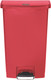 1883568 - Rubbermaid Slim Jim Front Step Pedal Bin - 68 Ltr - Red