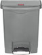 1883600 - Rubbermaid Slim Jim Front Step Pedal Bin - 30 Ltr - Grey