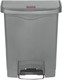 1883600 - Rubbermaid Slim Jim Front Step Pedal Bin - 30 Ltr - Grey