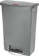 Rubbermaid Slim Jim Front Step Pedal Bin - 90 Ltr - Grey - 1883606