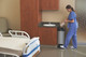 Rubbermaid Slim Jim End Step Pedal Bin in patient's room