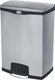 Rubbermaid Slim Jim Front Step Pedal Bin - 90 Ltr - Stainless Steel - 1901999