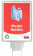 1898335 - A transparent polycarbonate A4 sign holder that is displaying a plastic bottles recycling poster