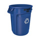 Rubbermaid Brute Container - 75.7 Ltr - Blue Recycling - FG262073BLUE