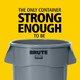 Rubbermaid BRUTE Container with Recycling Logo - 75.7 Ltr - Blue