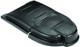 FG9W7200BLA - Overhead image shows central hinge and moulded-in Rubbermaid branding