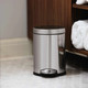 CW1851CB - simplehuman Round Pedal Bin - 4.5 Ltr - Polished Steel - In Washroom