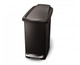 simplehuman Slim Plastic Pedal Bin 10 Litre, Black - CW1329