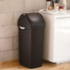 CW1333 - simplehuman Plastic Swing Lid Bin - 60 Ltr - Black - Situated in Canteen
