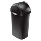 CW1333 - simplehuman Plastic Swing Lid Bin - 60 Ltr - Black