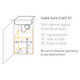 CW1124 - simplehuman Pull-Out Under Counter Bin - 30 Ltr - Required Dimensions of Cabinet