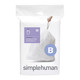 CW0161 - simplehuman Custom Fit Bin Liner - Code B - Pack of 30