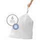 CW0161 - simplehuman Custom Fit Bin Liner - Code B - Pack of 30 - Tie Handles