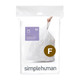 CW0165 - simplehuman Custom Fit Bin Liner - Code F -  Pack of 20