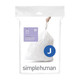 CW0169 - simplehuman Custom Fit Bin Liner - Code J - Pack of 20