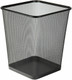 Osco Square Wire Mesh Bin - 12.2 Ltr - Black - WBSQ25BLK