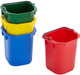 1857374 - Rubbermaid Bucket - 5 Ltr - Yellow - Stacked with other colours