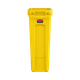 Rubbermaid Slim Jim with Venting Channels - 87 Ltr - Yellow Facing Forwards to Show Slimline Design
