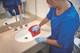 FGQ62000RD00 - Rubbermaid HYGEN Microfibre Cloth - Red - Cleaning Sink