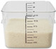 FG631200CLR - Rubbermaid Space Saving Container - 11.4 Ltr - Clear - Filled with Rice
