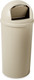 Rubbermaid Marshal Classic Container - 56.8 Ltr - Beige - FG816088BEIG - Flap Open