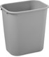 FG295600GRAY - Wide, open-top design makes disposing of waste and recycling easy