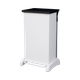 HYB/80L/BLA - Hybrid Clinical Waste Pedal Bin with Black Lid - 80 Ltr