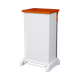 HYB/80L/ORG - Hybrid Clinical Waste Pedal Bin with Orange Lid - 80 Ltr