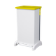 HYB/80L/YEL - Hybrid Clinical Waste Pedal Bin with Yellow Lid - 80 Ltr
