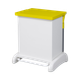 HYB/42M/YEL - Hybrid Clinical Waste Pedal Bin with Yellow Lid - 42 Ltr