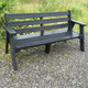 Wybone Enviro Sloping Bench - Recycled Plastic Black - RPSLOPE/BLK