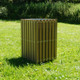 Wybone Sts/2 Slatted Square Open Top Wooden Recycling Unit - STS/2WR