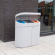 Wybone Torpedo Triple External Recycling Bin With Hood - Torpedo/TT/Hood