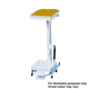 Linton Open Frame Sackholder with Standard Lid - Pedal & Hand-Operated - 20 Ltr - White Body with Yellow Lid