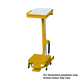 Linton Open Frame Sackholder with Standard Lid - Pedal & Hand-Operated - 20 Ltr - Yellow Body with White Lid