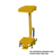 Linton Open Frame Sackholder with Standard Lid - Pedal & Hand-Operated - 20 Ltr - Yellow Body with Yellow Lid